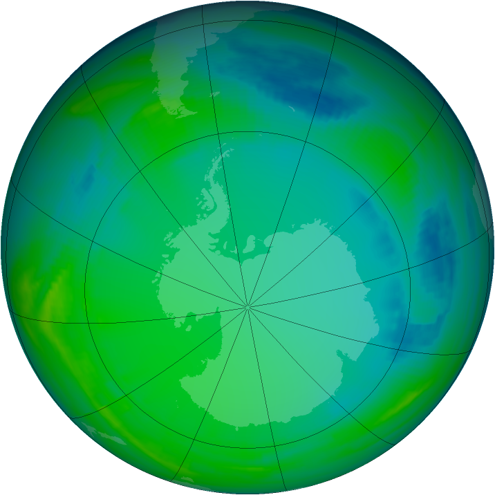Ozone Map 1998-07-14